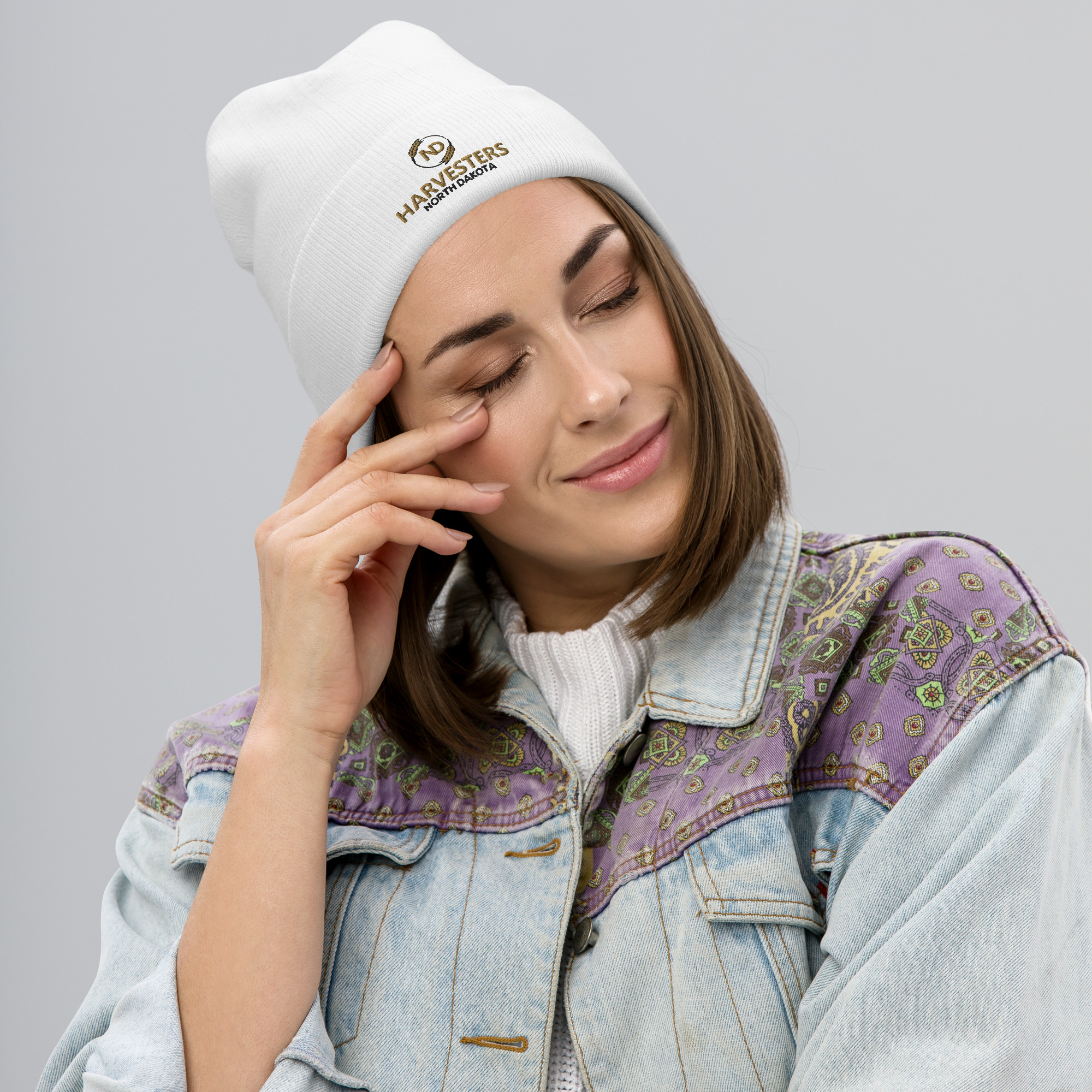 Harvesters Embroidered Beanie